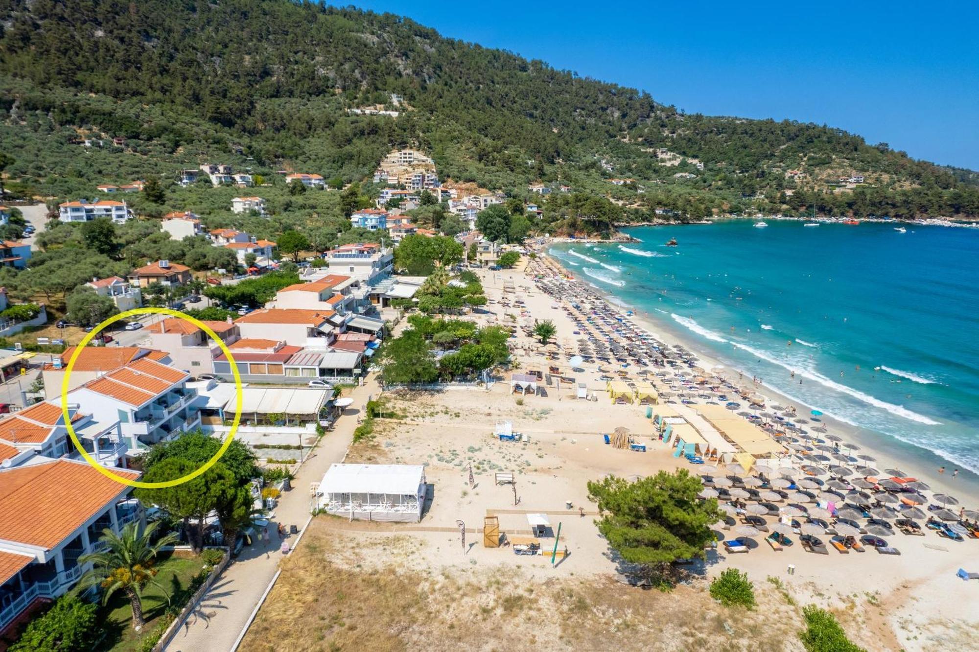 Artemis Beach Apartments Chrysi Ammoudia Exterior foto
